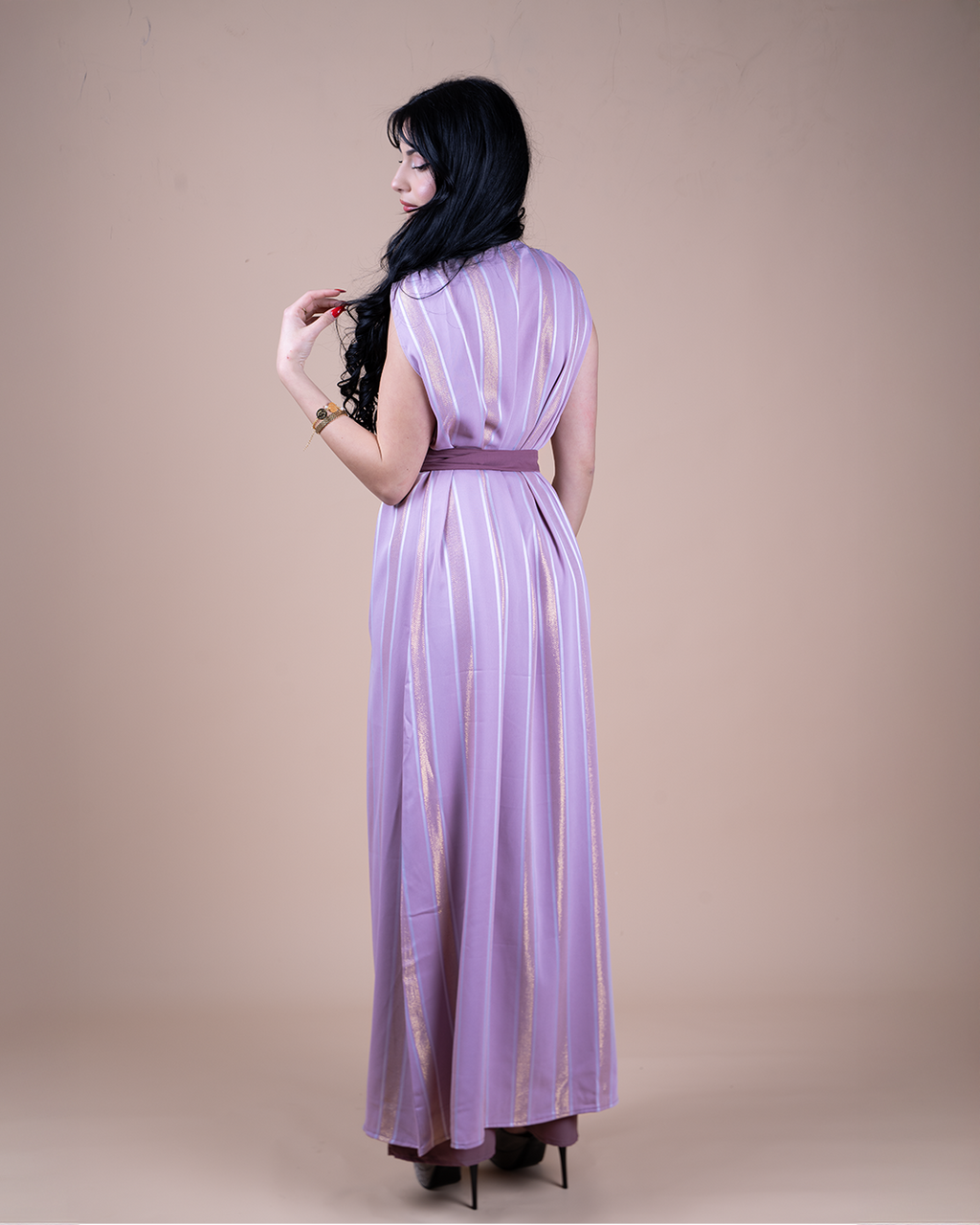 Merya Evening Wear - Pink Jumpsuit